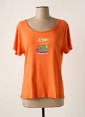 T-shirt orange THALASSA pour femme seconde vue