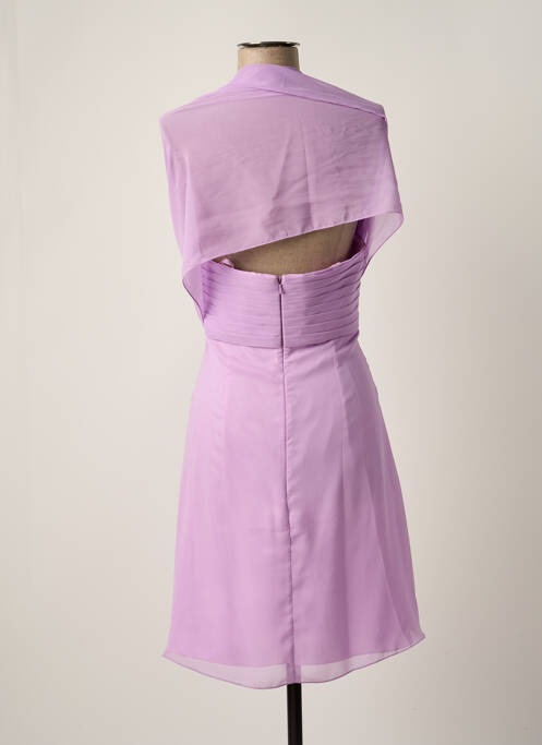 Robe courte violet FASHION NEW YORK pour femme