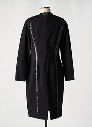 Robe mi-longue manches longues manches longues noir O.K.S femme