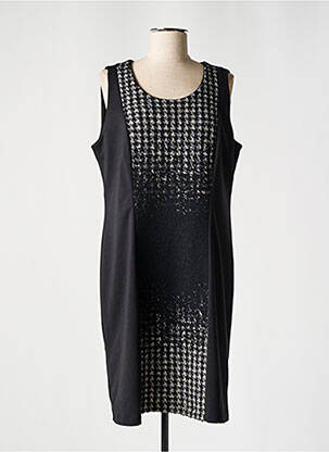 Robe mi-longue sans manche sans manche noir FRED SABATIER femme