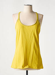 T-shirt coupe droite fines bretelles jaune SUMMUM femme