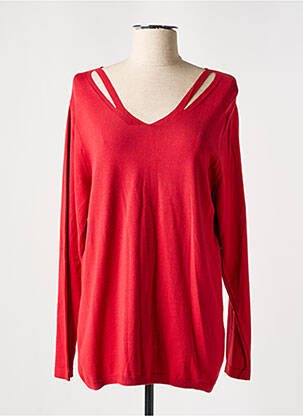 Pull rouge FRED SABATIER pour femme