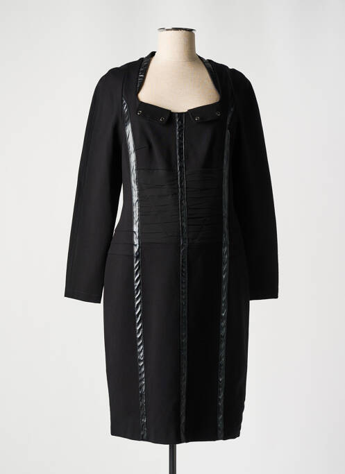 Robe mi-longue noir O.K.S pour femme