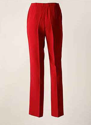 Pantalon slim tissage popeline taille normale rouge ARA femme