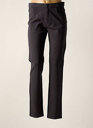 Pantalon slim tissage popeline taille normale gris BARILOCHE femme