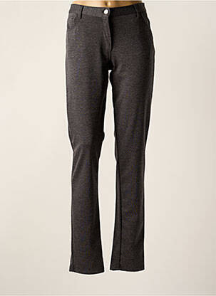 Pantalon droit stretch taille normale gris COWEST femme