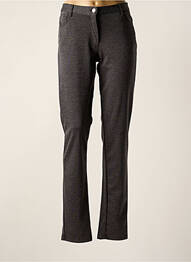 Pantalon droit stretch taille normale gris COWEST femme