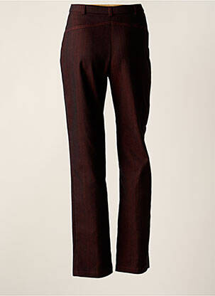 Pantalon droit fermeture zippée sous rabat boutonné taille normale noir CHRISTINE LAURE femme