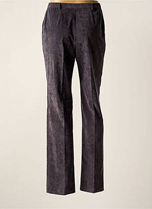 Pantalon slim tissage popeline taille normale gris WEINBERG femme