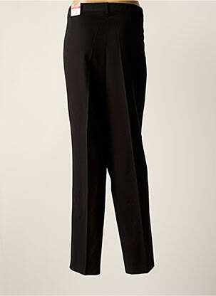 Pantalon droit tissage popeline taille normale noir GERKE MY PANTS femme