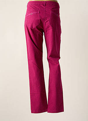 Pantalon slim tissage popeline taille normale violet THALASSA femme