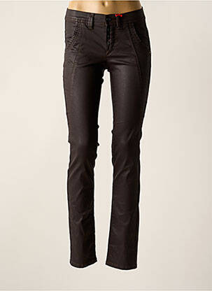 Pantalon slim taille normale taille normale marron ASCARI femme