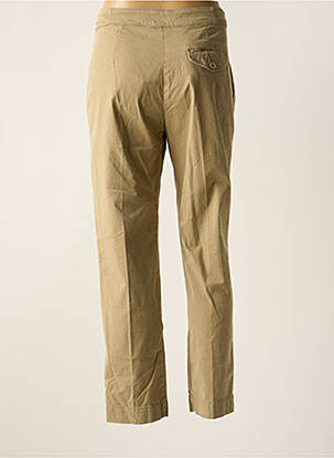 Pantalon slim tissage popeline taille normale beige BENSIMON femme