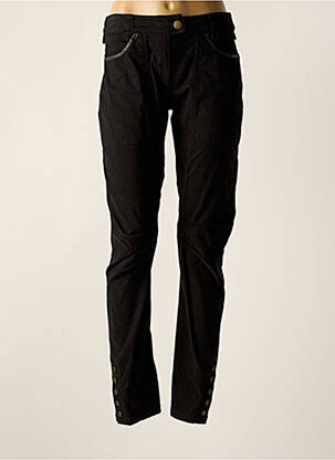Pantalon slim tissage popeline taille normale noir ISABEL DE PEDRO femme