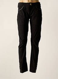 Pantalon slim tissage popeline taille normale noir ISABEL DE PEDRO femme