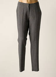 Pantalon droit tissage popeline taille normale noir GERKE MY PANTS femme