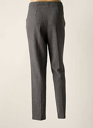 Pantalon droit tissage popeline taille normale noir GERKE MY PANTS femme