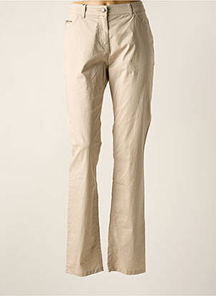 Pantalon droit beige PUNT ROMA pour femme