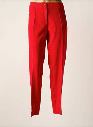 Pantalon droit rouge ANDAMIO pour femme