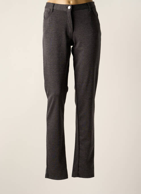 Pantalon droit stretch taille normale gris COWEST femme