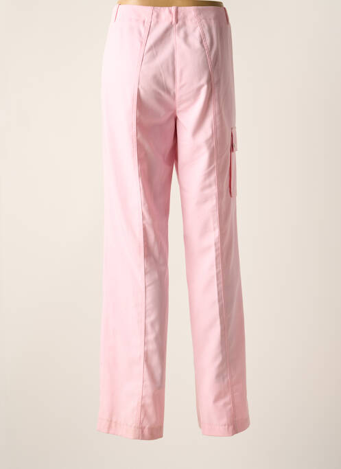 Pantalon cargo coupe droite taille normale rose HAUBER femme