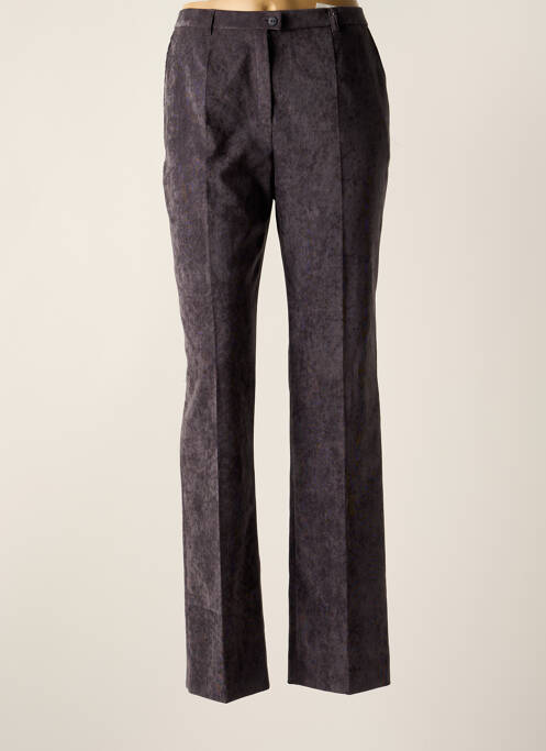 Pantalon slim tissage popeline taille normale gris WEINBERG femme