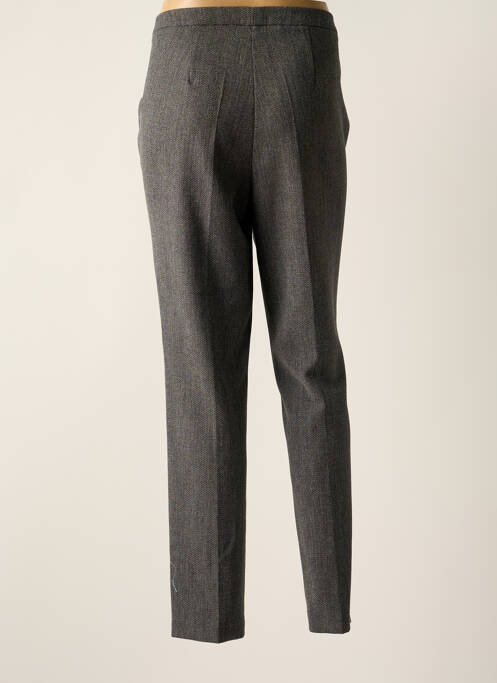 Pantalon droit tissage popeline taille normale noir GERKE MY PANTS femme