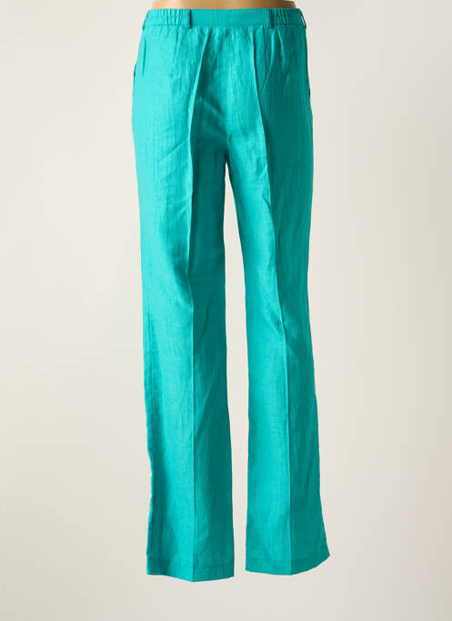 Pantalon droit bleu FRANK WALDER pour femme