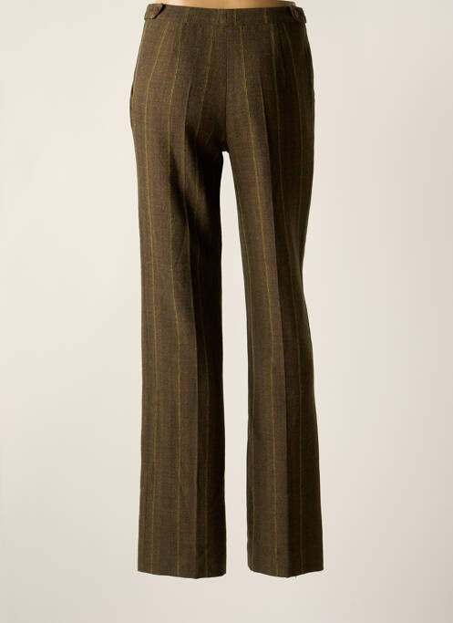 Pantalon droit vert LUISA CERANO pour femme