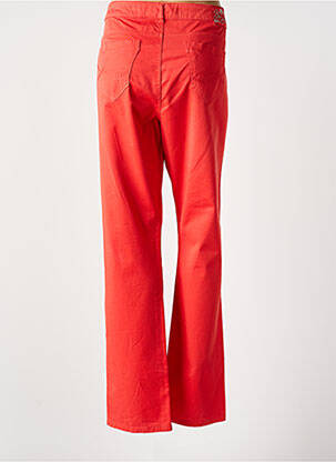 Pantalon droit stretch taille normale orange FRED SABATIER femme