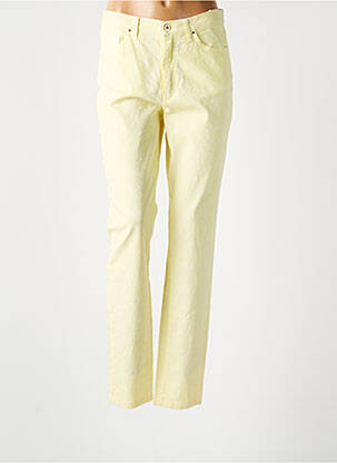 Pantalon slim stretch taille normale jaune LCDN femme