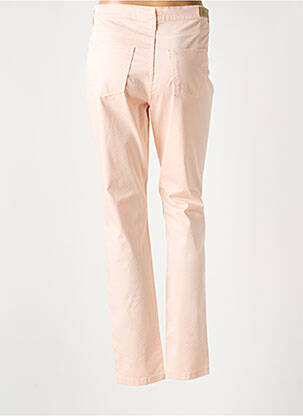 Pantalon slim tissage popeline taille normale rose LCDN femme