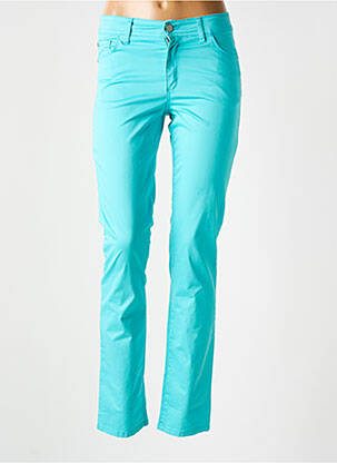 Pantalon slim poches bleu COWEST femme