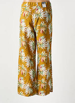Pantalon 7/8 taille élastique taille normale jaune ZERRES femme