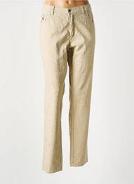 Pantalon slim stretch taille normale beige WALTRON femme