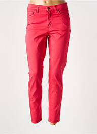 Pantalon 7/8 stretch taille normale rouge LCDN femme