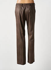 Pantalon droit marron FRANK WALDER pour femme seconde vue