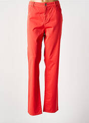 Pantalon droit orange FRED SABATIER pour femme seconde vue