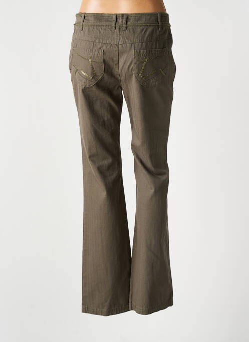 Pantalon droit vert SALT & PEPPER pour femme