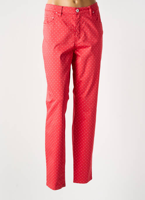 Pantalon slim rouge LCDN pour femme