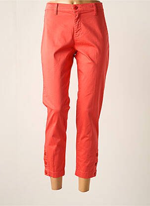 Pantalon 7/8 stretch taille normale rouge WALTRON femme