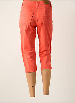 Pantacourt stretch taille normale orange LCDN femme