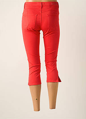 Pantacourt stretch taille normale rouge FRED SABATIER femme