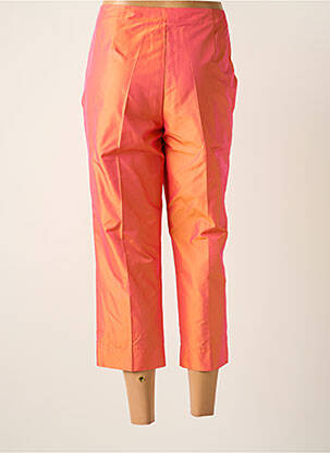 Pantacourt coupe droite taille normale orange HAUBER femme