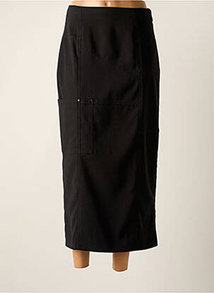 Jupe longue coupe droite noir ISABEL DE PEDRO femme