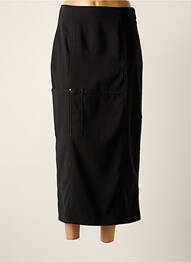 Jupe longue tissage crêpe noir ISABEL DE PEDRO femme