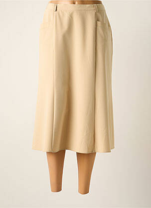 Jupe mi-longue doublure textile noir FRANCOISE F femme