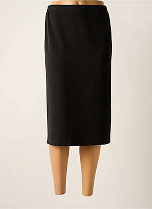 Jupe mi-longue stretch noir IMPULSION femme