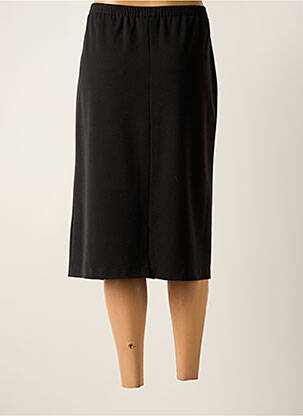 Jupe mi-longue stretch noir IMPULSION femme