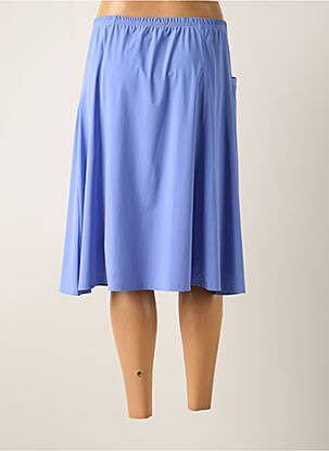Jupe mi-longue stretch bleu CHRISTIAN MARRY femme